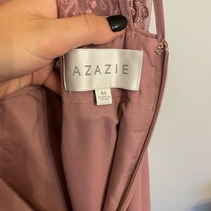 Azazie bridesmaid dress, no alterations, true size 6. Color: vintage mauve